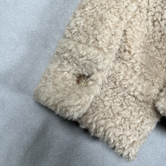 Faherty Timber Ridge High Pile Fleece Jacket in Snowfall Women Size Large-EUC - Picture 10 of 12